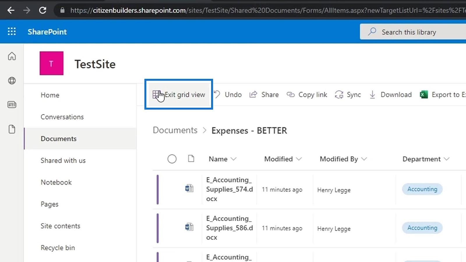 使用列在 SharePoint 中添加元數據