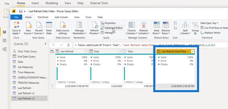 Date et heure de la dernière actualisation dans LuckyTemplates - Solution mise à jour