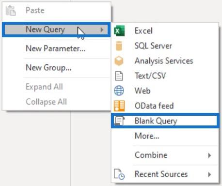 Variables et expressions dans léditeur Power Query