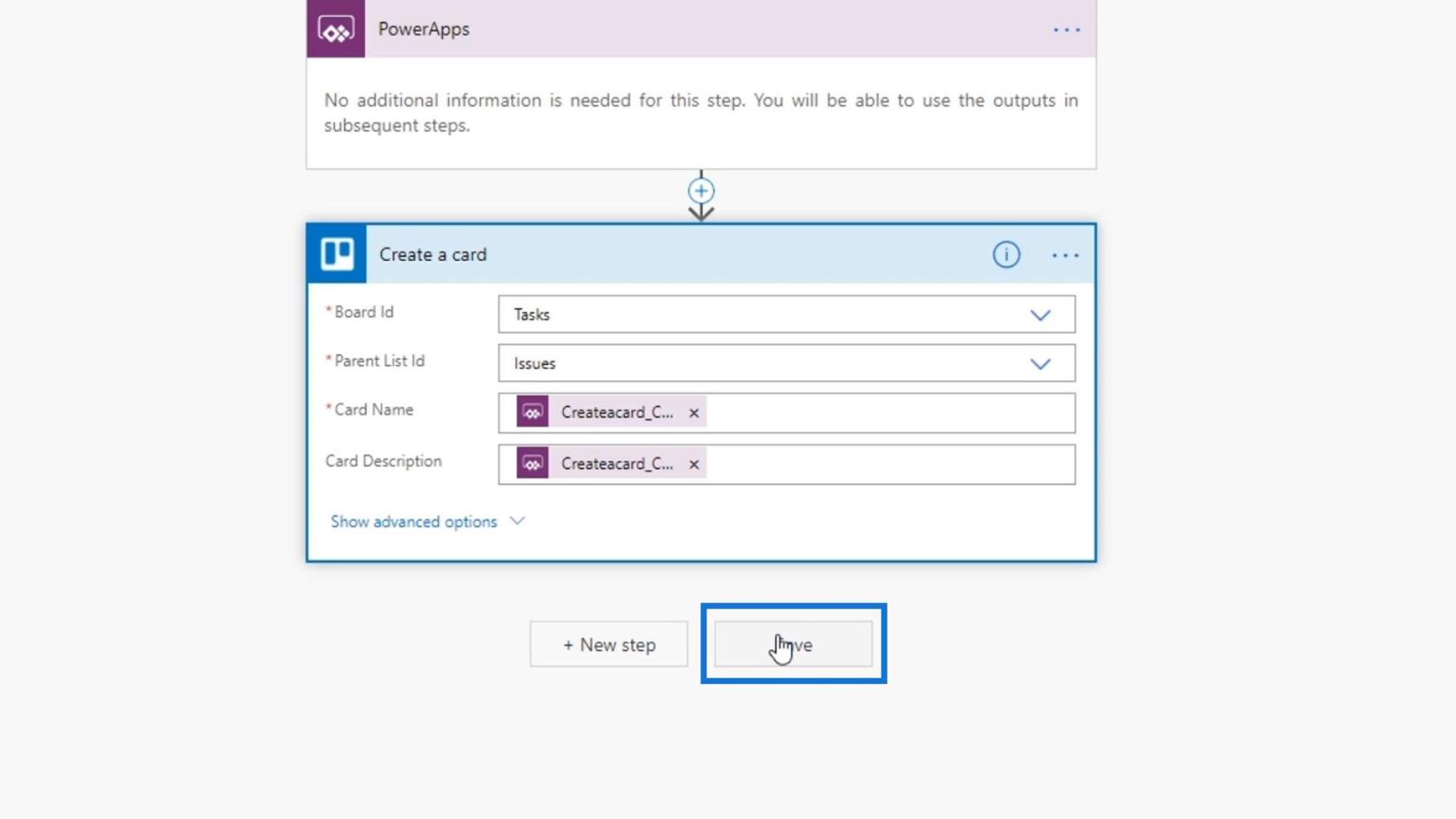 Intégration de PowerApps dans Microsoft Power Automate