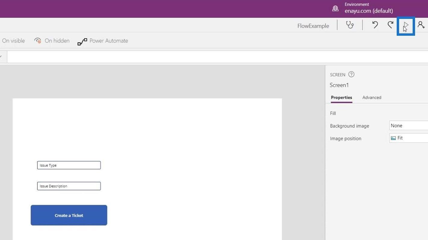 Intégration de PowerApps dans Microsoft Power Automate