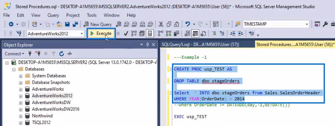 Procédures stockées en SQL |  Un aperçu