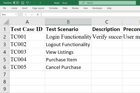 Comment écrire des cas de test dans Excel : un guide étape par étape