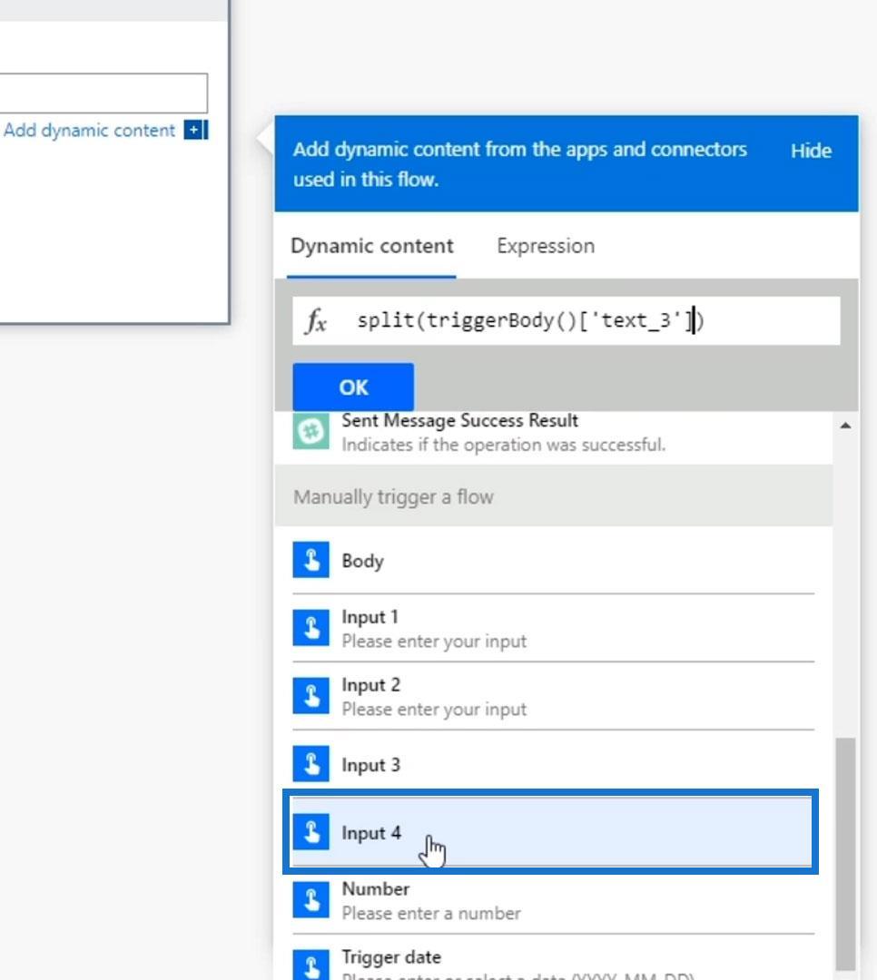 Power Automate Split Function et baies