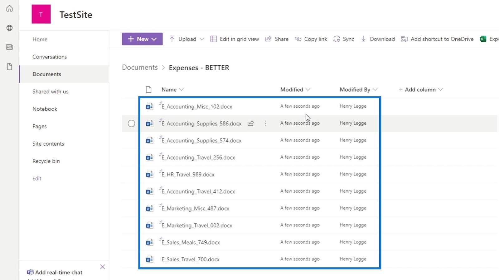 使用列在 SharePoint 中添加元數據