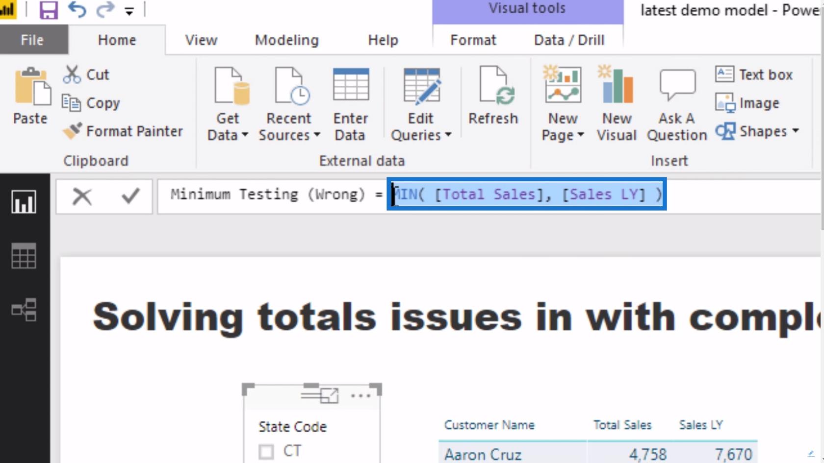 Corrigindo totais incorretos usando medidas DAX no LuckyTemplates