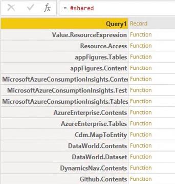 Fonctions Power Query, mots-clés et identificateurs