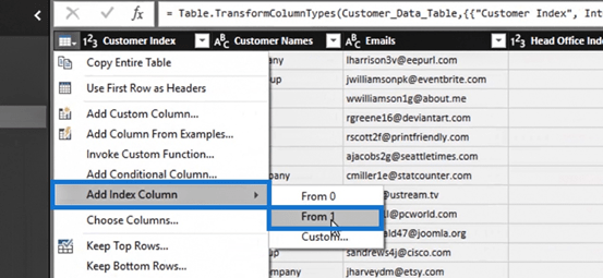 Editor de consultas de LuckyTemplates: transformaciones de filas y columnas