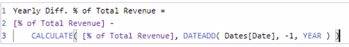 Calcul du pourcentage dynamique du changement total à l'aide de LuckyTemplates Time Intelligence