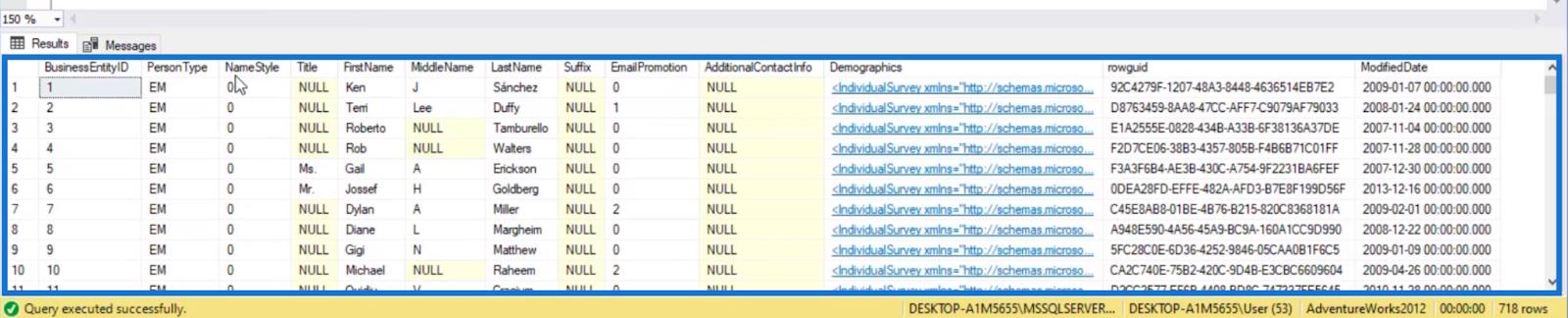 Filtrer dans SQL en utilisant IN, NOT IN, LIKE et NOT LIKE