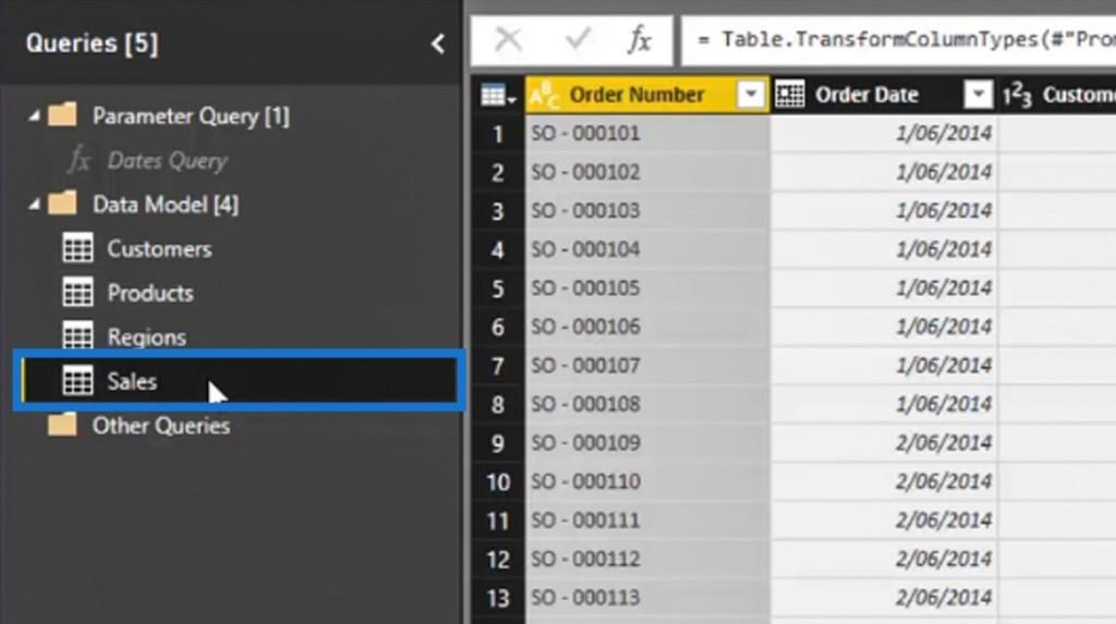 Editor de consultas de LuckyTemplates: transformaciones de filas y columnas