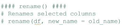 เพิ่ม ลบ และเปลี่ยนชื่อคอลัมน์ใน R โดยใช้ Dplyr