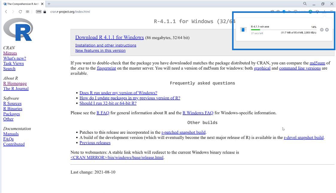 Guide de téléchargement et d'installation de R et RStudio