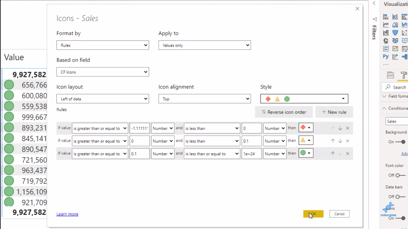 Mise en forme conditionnelle dans les groupes de calcul – LuckyTemplates