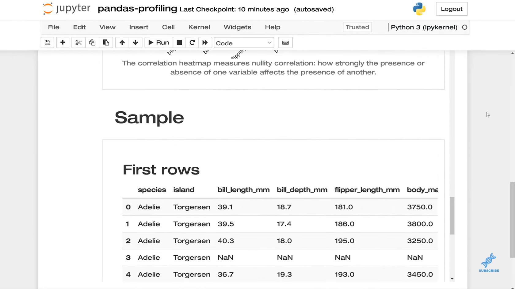 Ensembles de données dans Pandas avec ProfileReport() |  Python dans LuckyTemplates