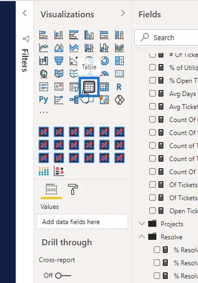 Graphiques gaufrés : visualisation personnalisée LuckyTemplates