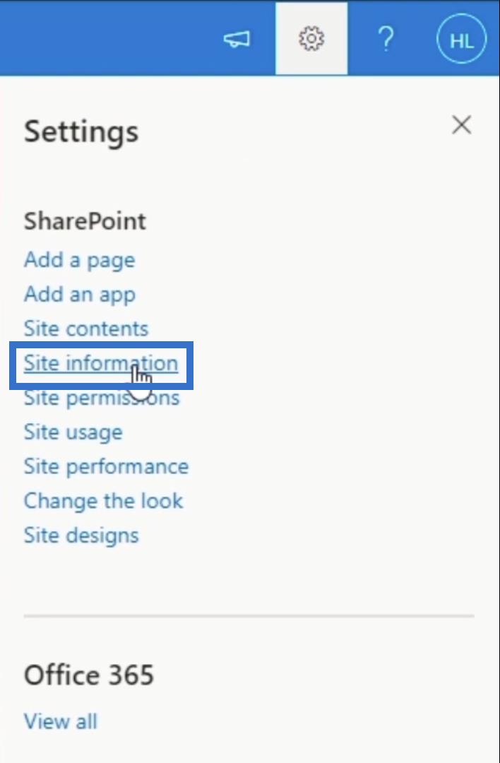 L'expérience de vue de conception classique de SharePoint