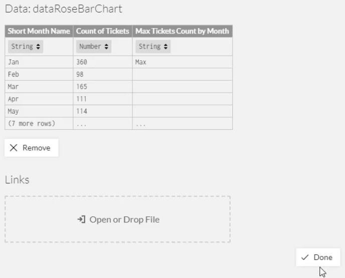 ローズ チャート: Charticulator を使用して円グラフを作成する