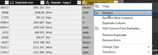 Editor de consultas de LuckyTemplates: transformaciones de filas y columnas