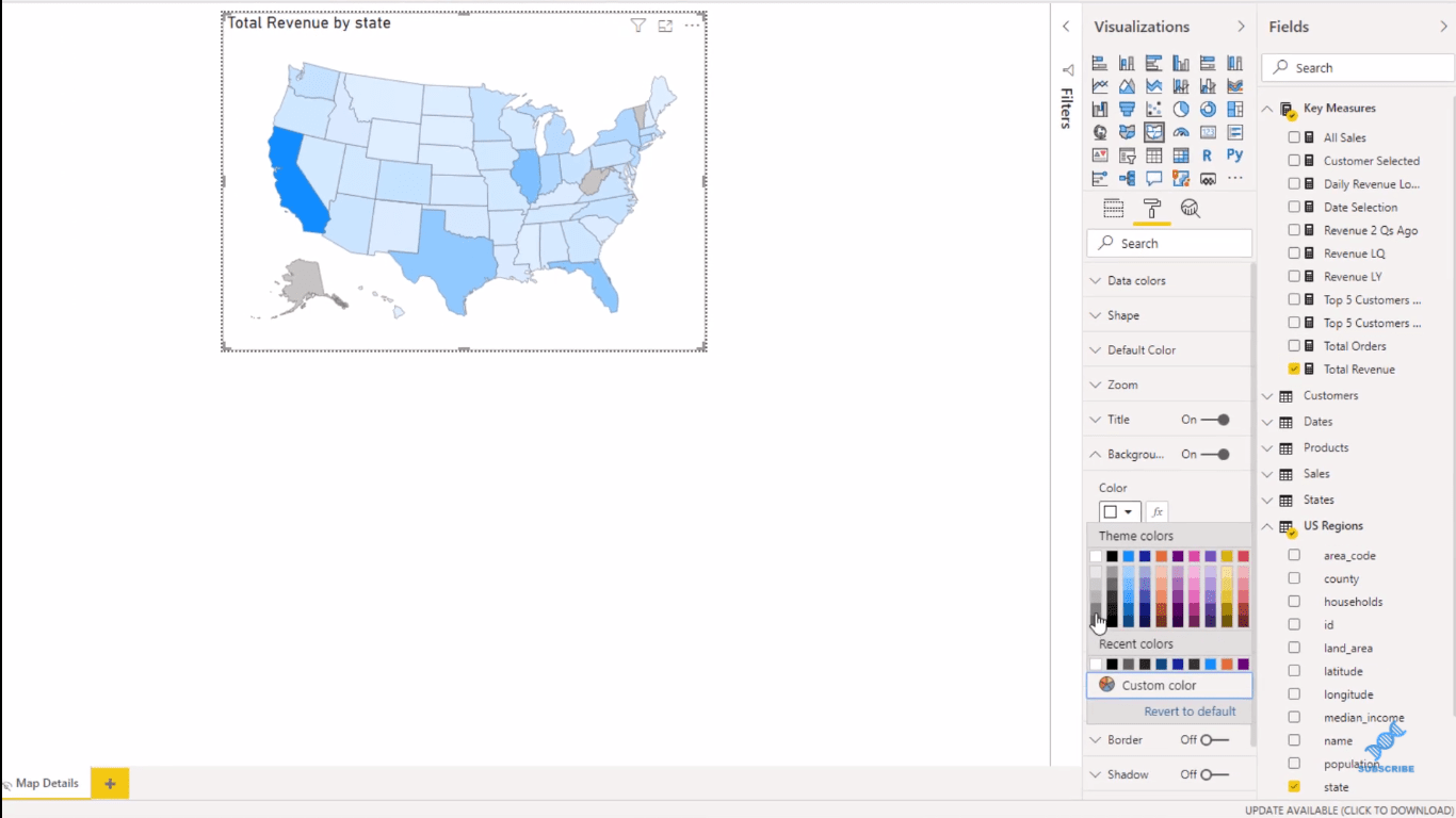 Vizualizări de date LuckyTemplates – Hărți dinamice în tooltips