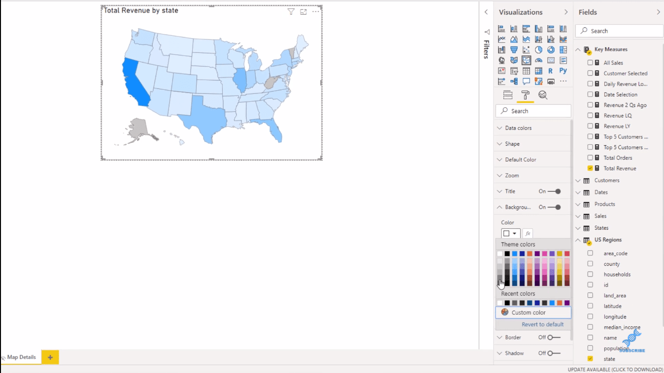 Visualizações de dados LuckyTemplates – Mapas dinâmicos em dicas de ferramentas