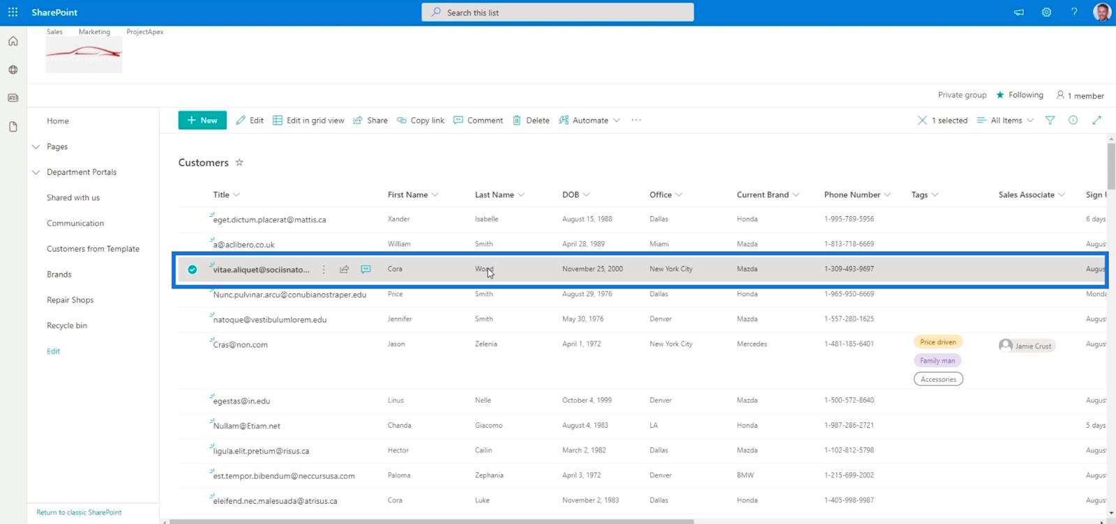 SharePoint 列表中的版本歷史記錄