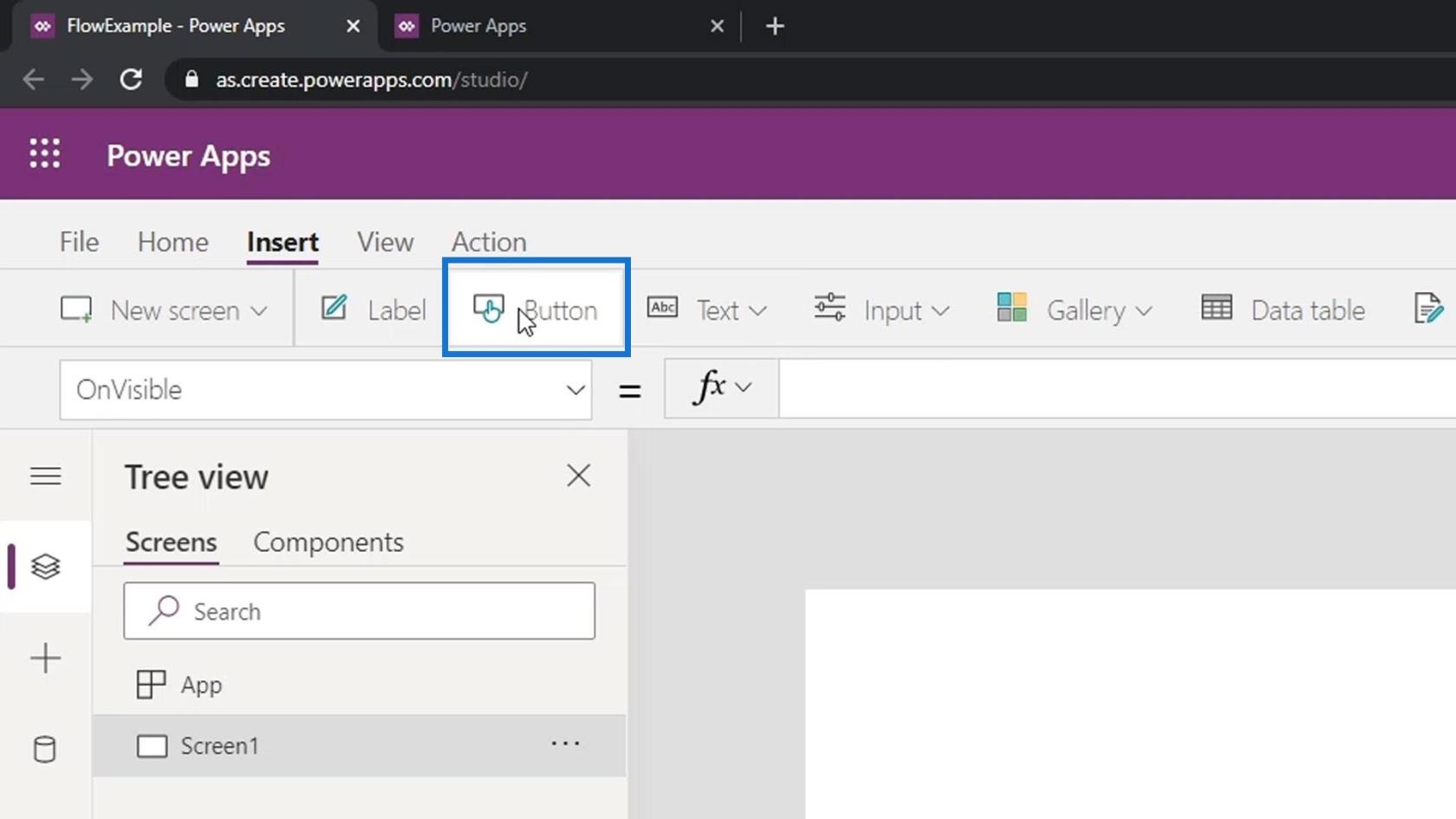 Intégration de PowerApps dans Microsoft Power Automate