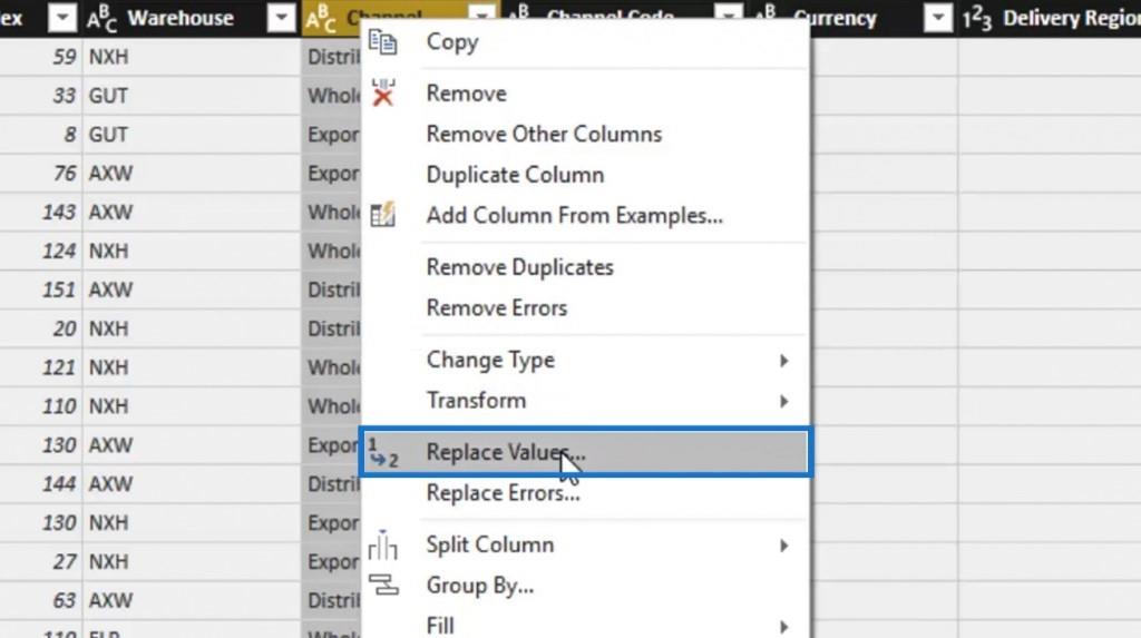 LuckyTemplates Query-editor: rij- en kolomtransformaties