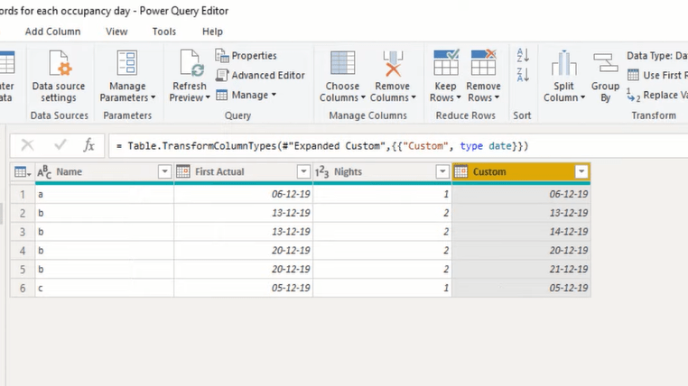 Power Query LuckyTemplates |  Créer de nouveaux enregistrements basés sur des champs de date