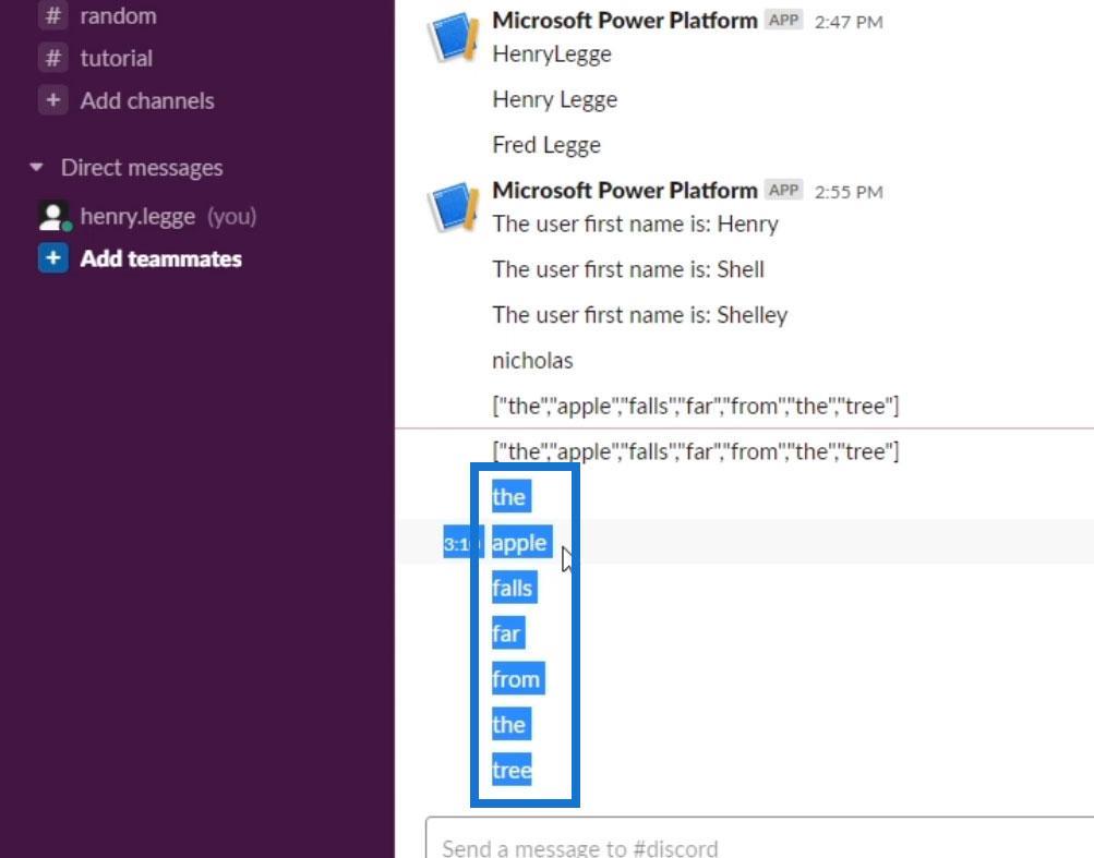 Power Automate Split Function et baies