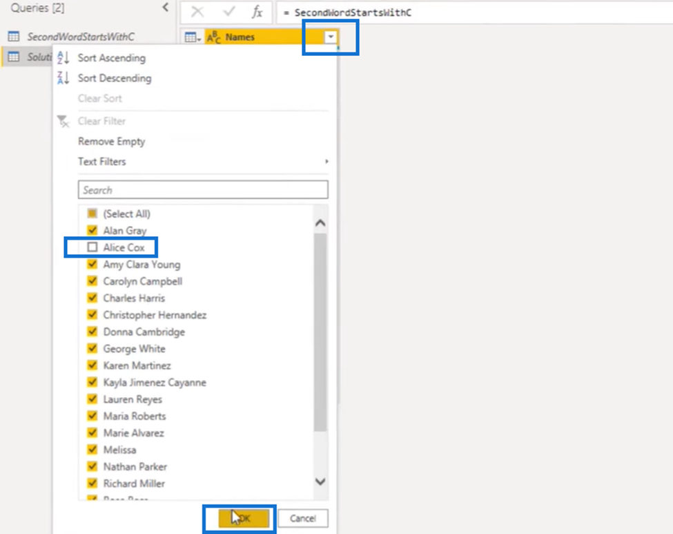 Power Query Filter By A Specific First Letter Or Character教程