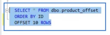 使用 OFFSET 和 FETCH 提取 SQL 數據