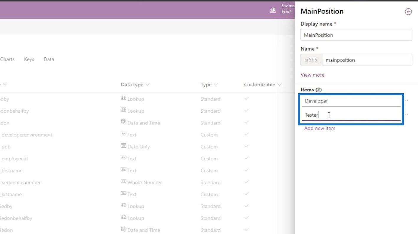 Formulaire PowerApps : Ajouter et modifier des champs