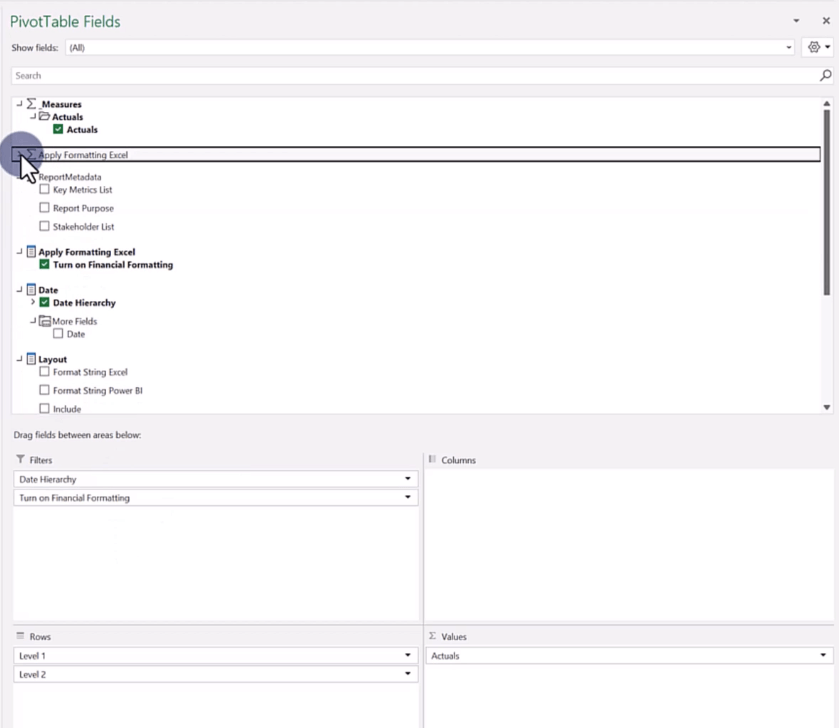 損益表的 LuckyTemplates Excel 集成