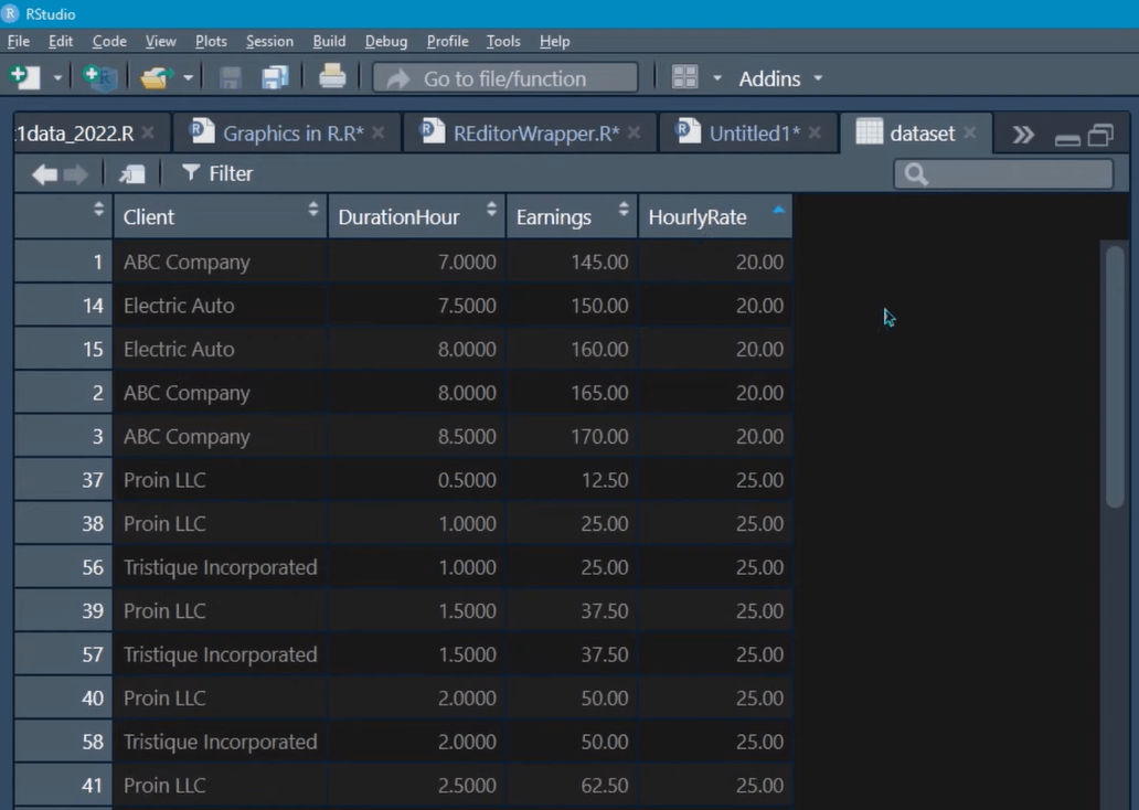 Nuage de points dans le script R : comment créer et importer