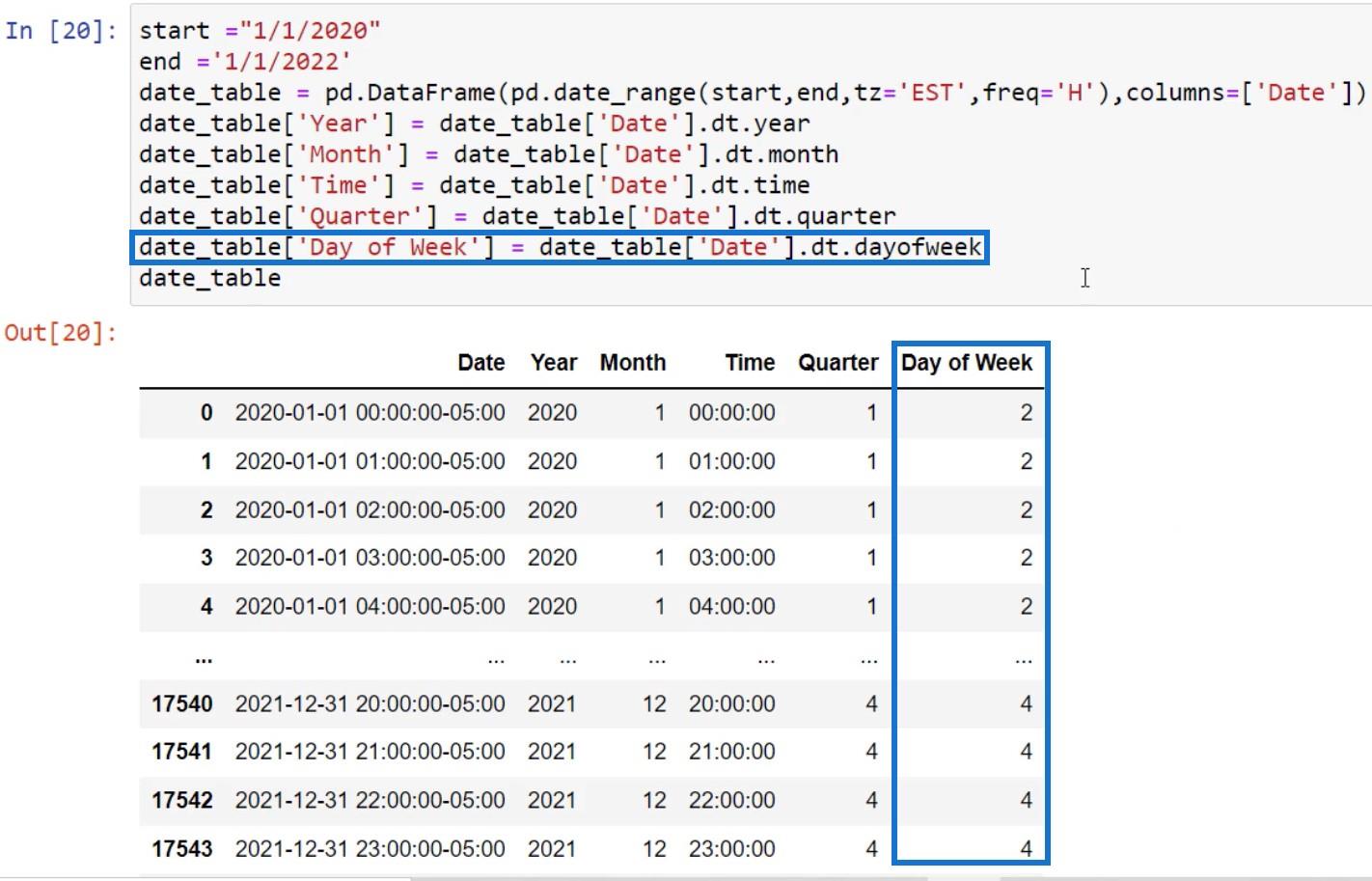 LuckyTemplates com script Python para criar tabelas de datas