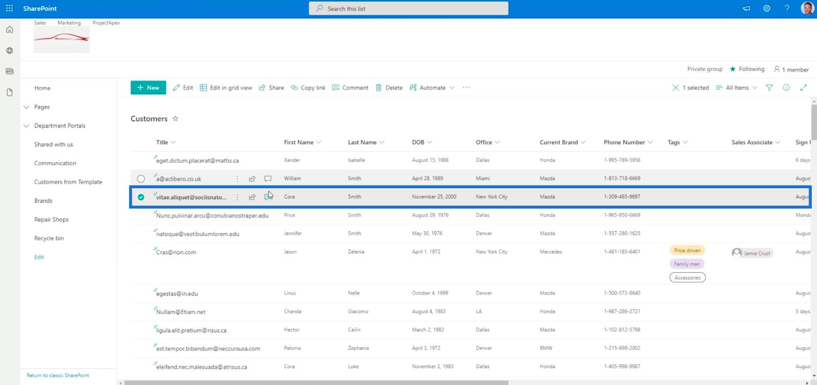 SharePoint 列表中的版本歷史記錄