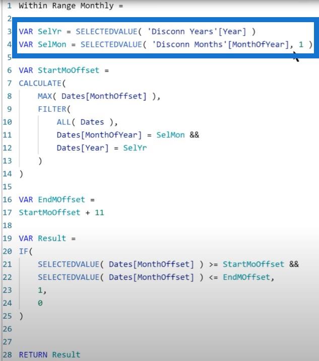 Time Intelligence In DAX : comment sélectionner dynamiquement la période de démarrage