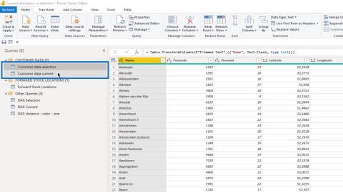 Répartition des clients : actuelle par rapport à la sélection