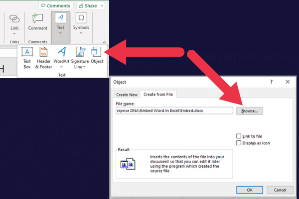 Comment intégrer un document Word dans Excel : 3 façons simples