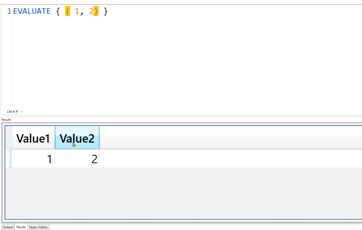 Le mot-clé DAX Studio EVALUATE : exemples de base