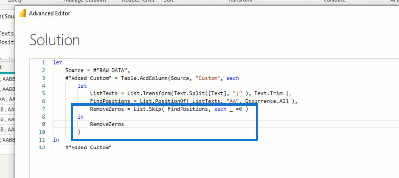 Belirli Bir Metinden Önceki Değerleri Ayıklamak İçin Power Query Advanced Editor'ı Kullanma