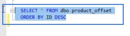 使用 OFFSET 和 FETCH 提取 SQL 數據