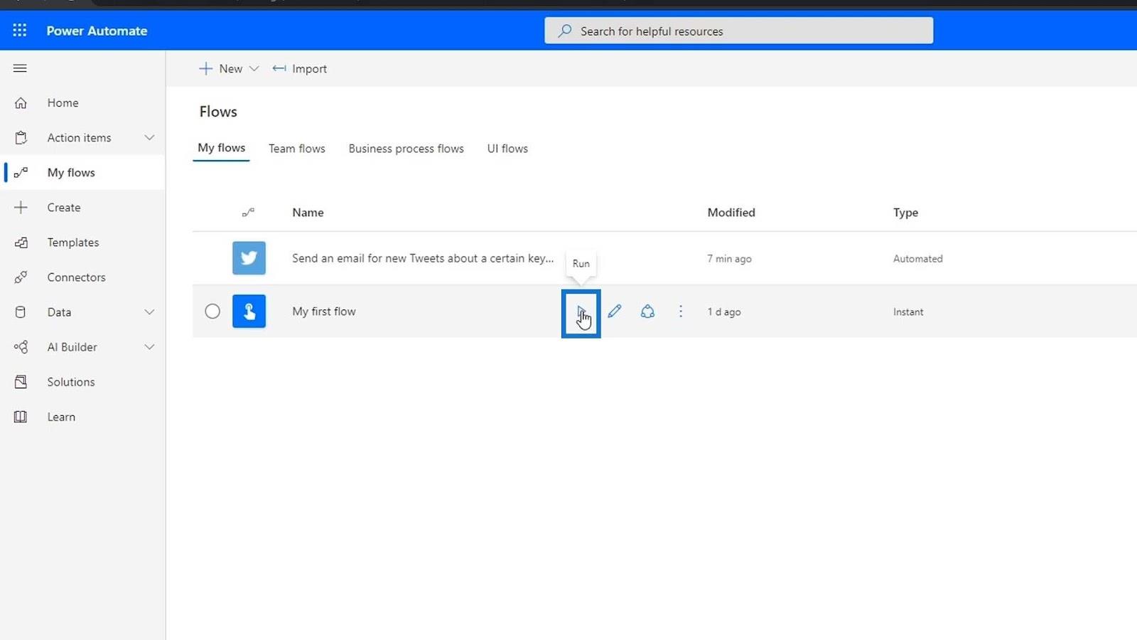 Tutorial Microsoft Flow – Instant vs.  Flux automatizat