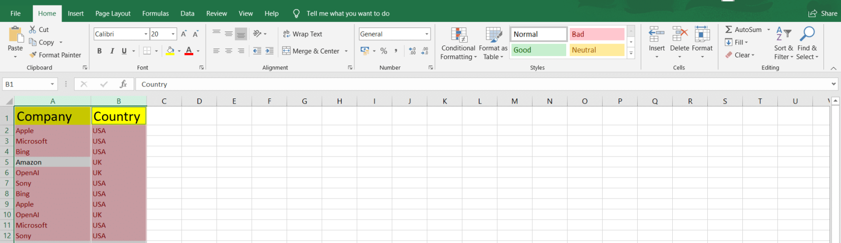 Trouver des écarts dans Excel - 5 techniques simples expliquées