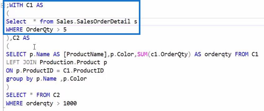 Expressions de table SQL courantes pour les utilisateurs de LuckyTemplates