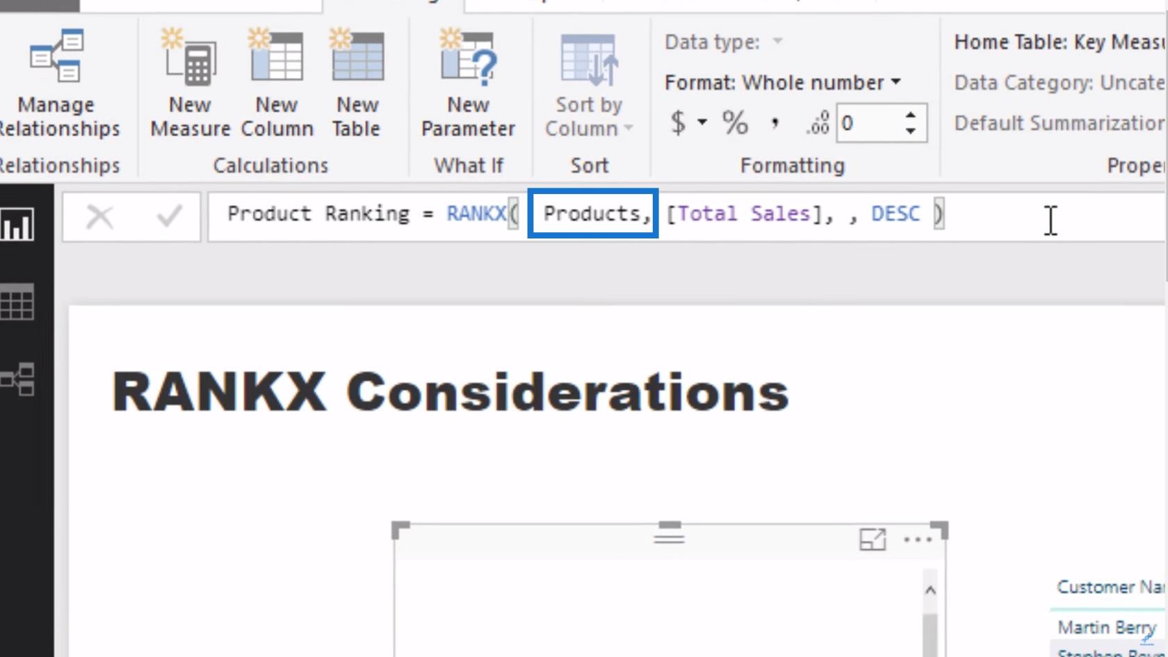 Considérations RANKX - Concepts de formule LuckyTemplates et DAX