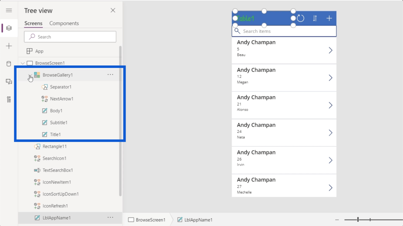 Environnements Power Apps : configurer correctement les éléments de l'application