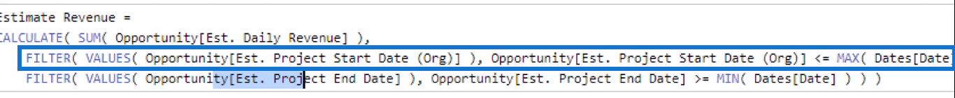 Technique de prévision des revenus pour les données de projet - LuckyTemplates Insights avec DAX