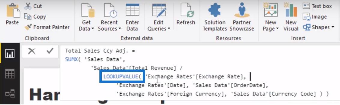 Logique de devises multiples dans LuckyTemplates - Un exemple LOOKUPVALUE